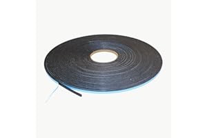 JVCC Window Glazing Tape [Double-Sided, Closed Cell] (DC-WGT-01): 1/4 in. x 75 ft. x 1/8 in. Thick (Black)