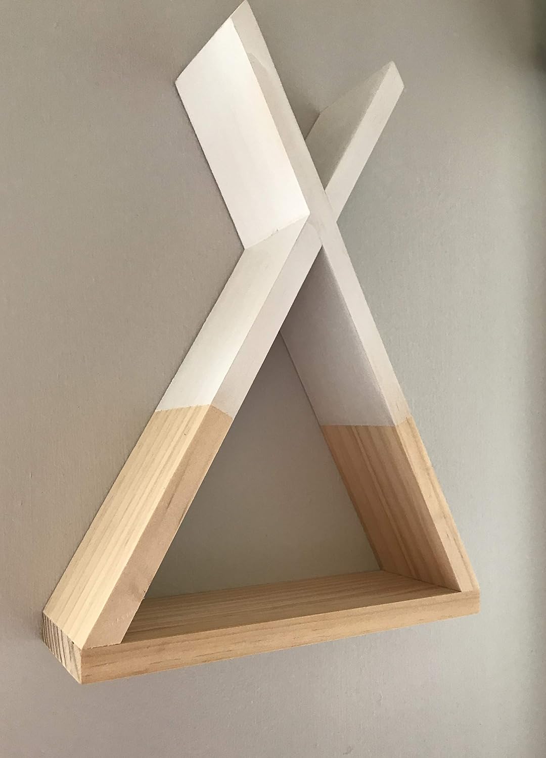 wooden shelves nursery