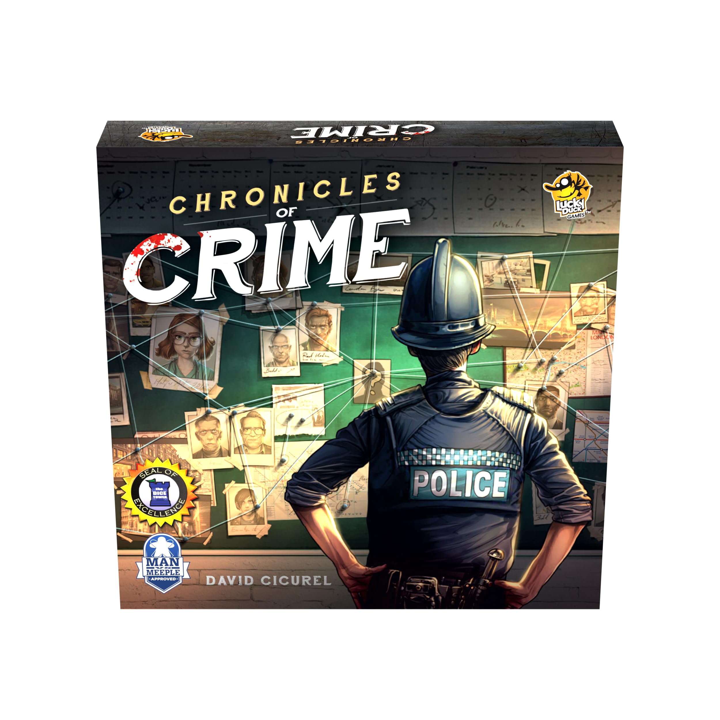 Lucky Duck Games | Chronicles of Crime | Board Game | Ages 14+ | 1-4 Players | 60-90 Minute Playing Time