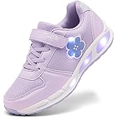 Toddler Light Up Shoes Boys Girls Breathable LED Glowing Luminous Tennis Sneakers for Outdoor Sport(Little/Big Kid)