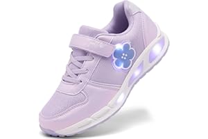 Toddler Light Up Shoes Boys Girls Breathable LED Glowing Luminous Tennis Sneakers for Outdoor Sport(Little/Big Kid)