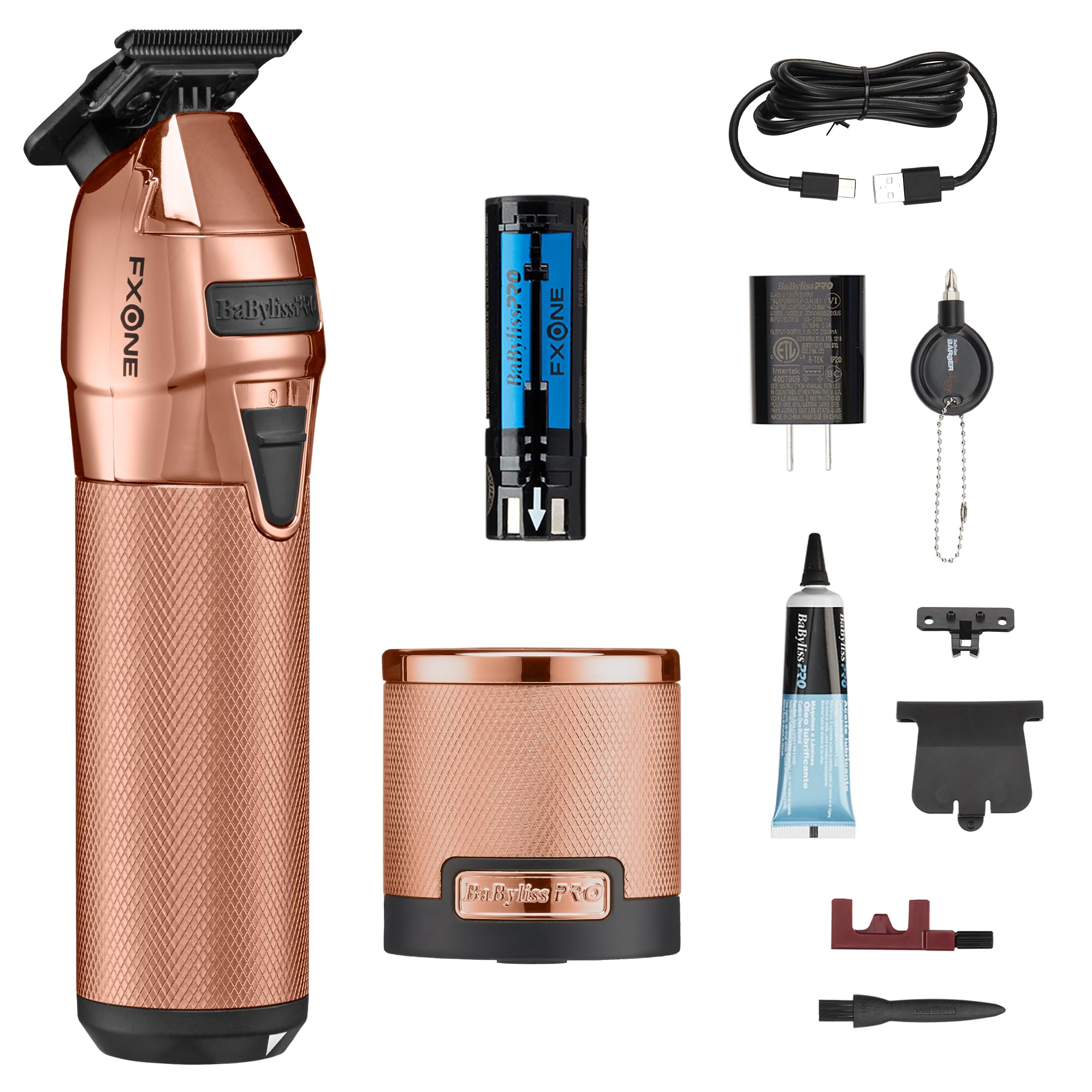 Photo 1 of BaBylissPRO FXONE Hair Trimmer with Interchangeable Battery, Electric Trimmer for Men, Titanium T-Blade for All Hair, Up to 3-Hour Runtime