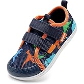WateLves Toddler Little Kids Wide Barefoot Shoes The First Walking Shoes Girls Boys Breathable Zero Drop Minimalist Sneakers with Wide Toe Box Natural to Grow