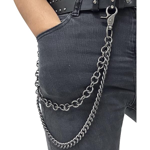 Wallet Chain for Men Mens Wallet Chains Heavy Duty Punk Skull