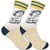 FUNATIC Funny and Crazy Socks with Sayings - Novelty Gifts for Men, Women, Teens