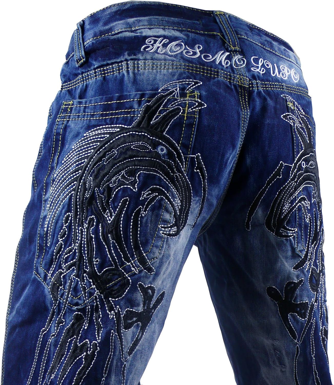 Kosmo Lupo K&M KM Starfox Mens Jeans itaian Denim brand premium luxury