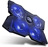 E-PRANCE [Laptop Cooling Pad] X4 17 Inch Laptop Cooler with 4 Fans at 1200 RPM,Ultra-Portable,Light Weight