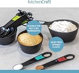 KitchenCraft Universal Measuring Spoon Set Teaspoons Tablespoons Black view 5