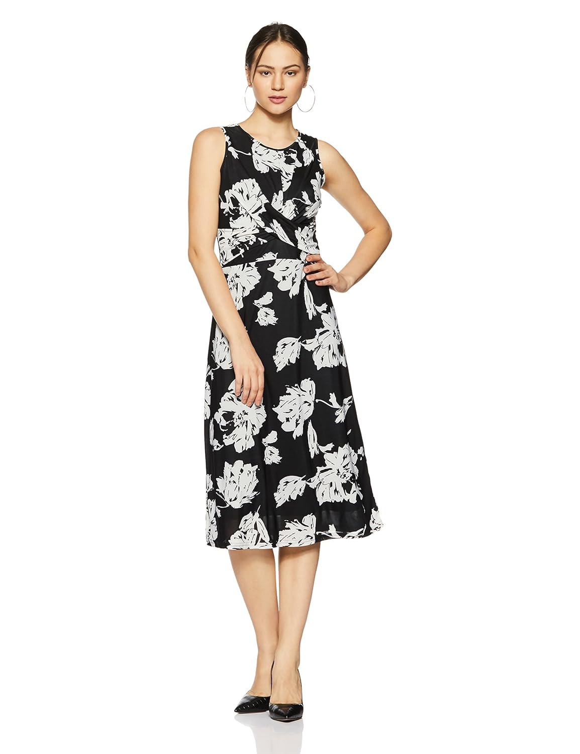 and women's a-line midi dress