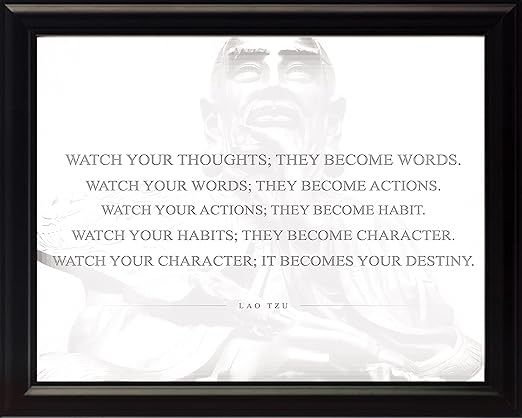 Amazon Com Wesellphotos Watch Your Thoughts Quote 8x10 Framed