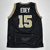 Facsimile Autographed Zach Edey Purdue Black Reprint Laser Auto College Basketball Jersey Size Men's XL