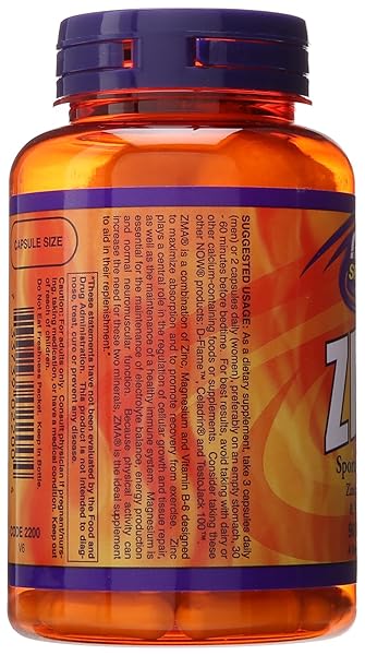 NOW SPORTS ZMA CAPSULES, 90 COUNT
