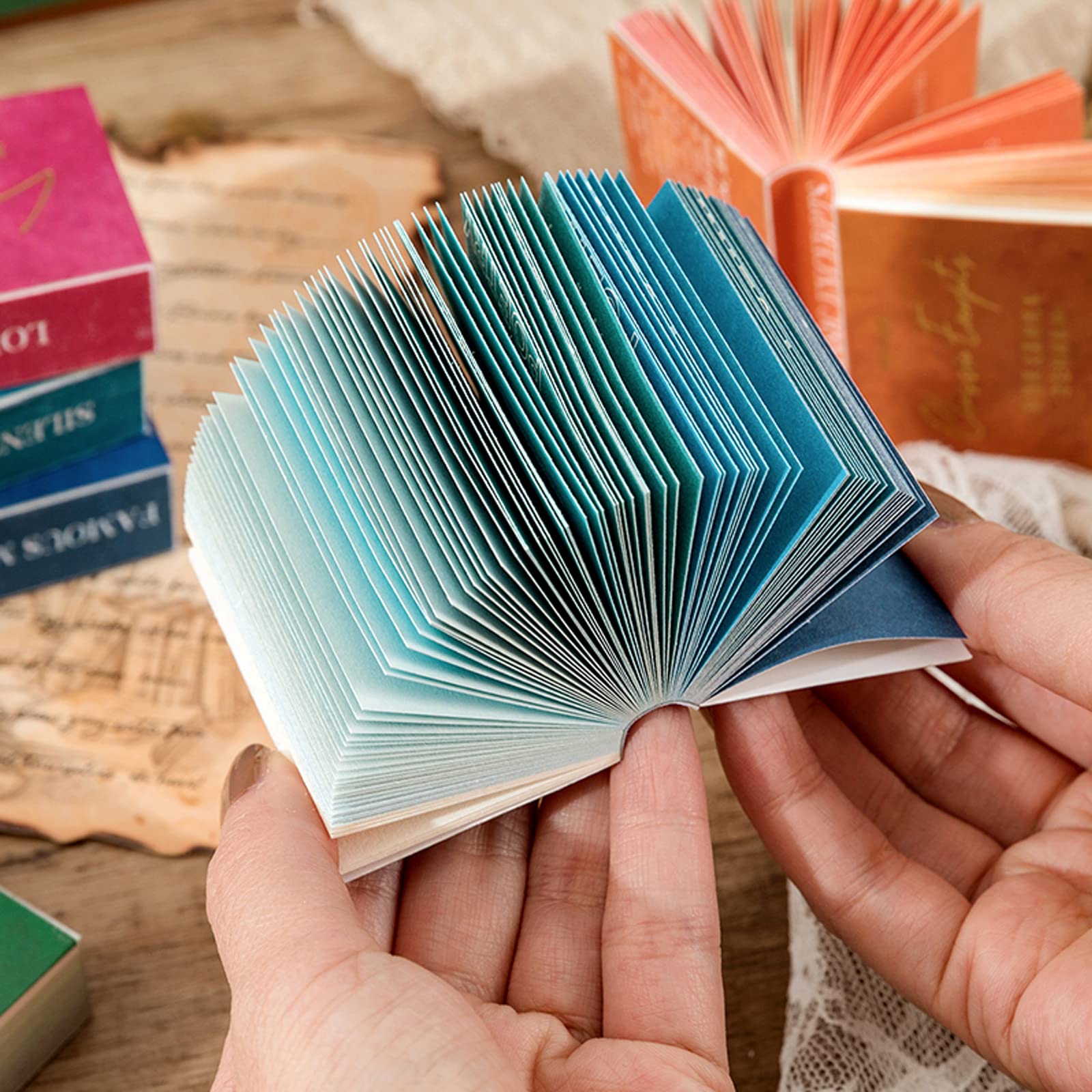 800pcs Vintage Scrapbook Paper Pack - Aesthetic Decorative Paper Mini Journal for Scrapbooking Journaling Supplies Tiny Dictionary Craft Paper for Junk Journal Supplies Vintage Scrapbooking Supplies