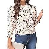 SOFIA'S CHOICE Women's Bow Tie Neck Corporate Outfits Long Sleeve Dressy Blouse Casual Business Shirt Top