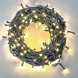 SHATCHI 1000 LEDs Fairy String Lights 55m Warm White Green Cable 8 Modes UK Plug view 5