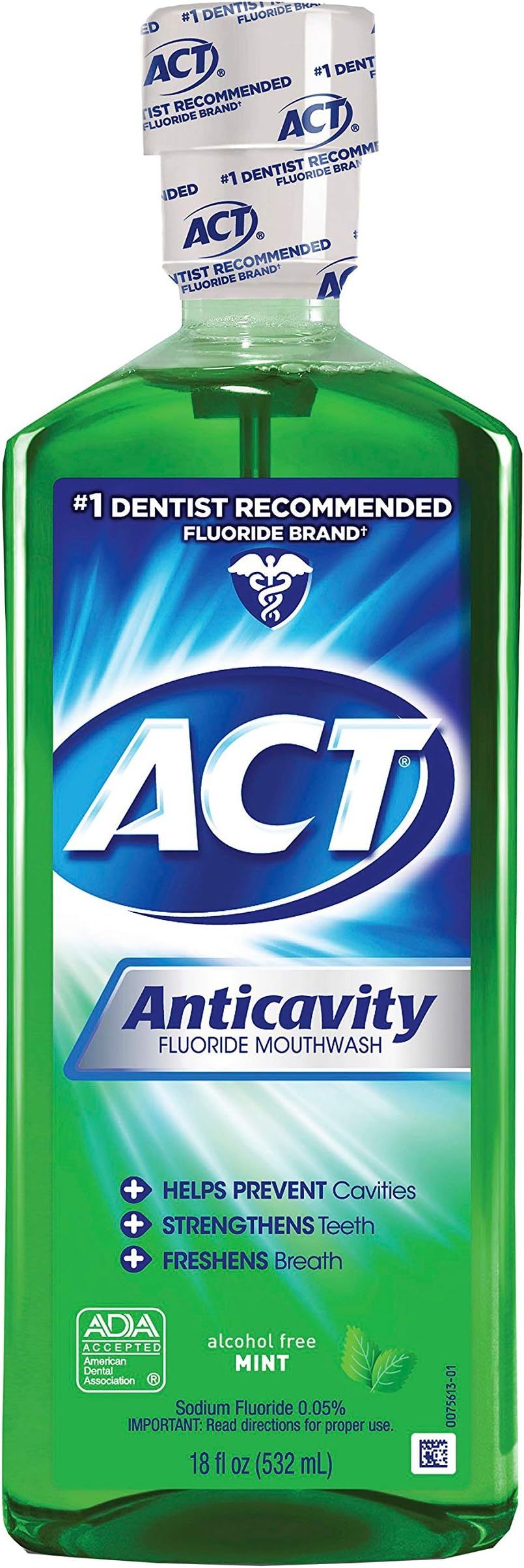 ACT ANTICAVITY FLUORIDE RINSE 180Z