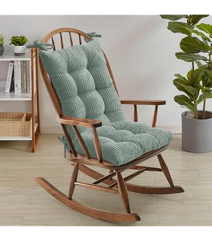 Amazon.com: ROFIEJOX Rocking Chair Cushion - Chenille Fabric, High