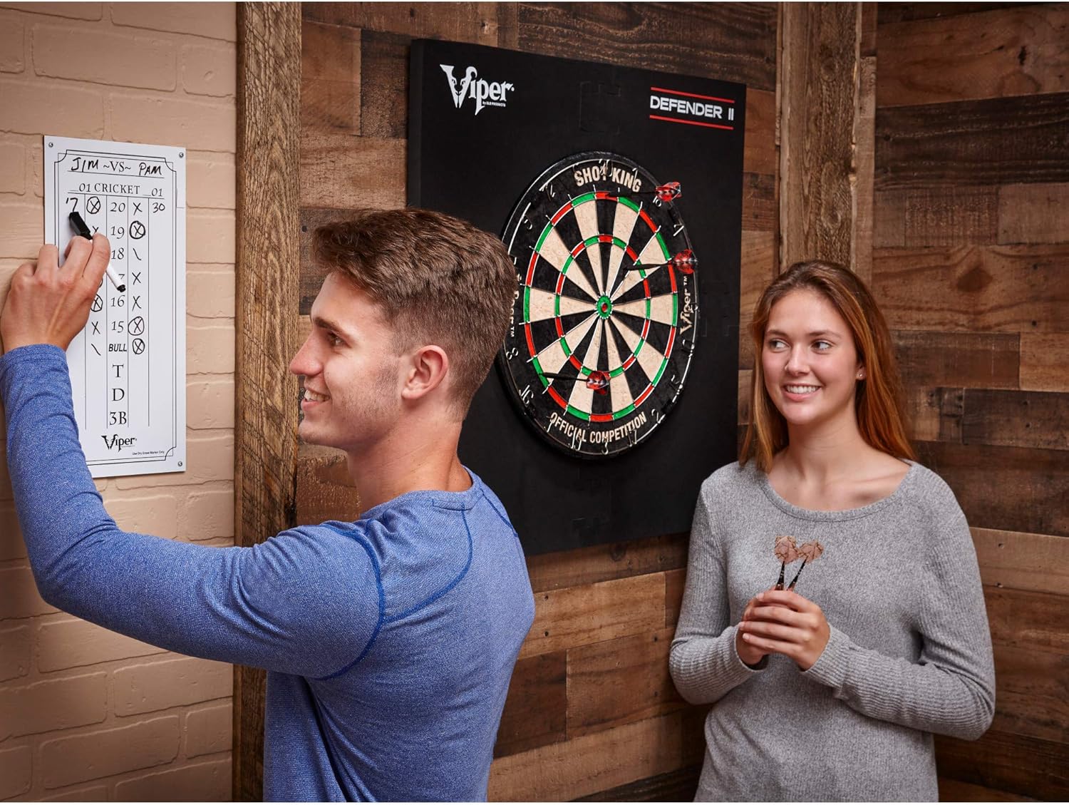 Viper Dry Erase Scoreboard, Cricket and 01 Dart Games, White, 15.375" H x 7.875" W : Dry Erase Boards : Sports & Outdoors
