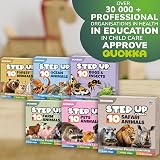 QUOKKA Puzzles For 2 3 Year Olds Floor Toddler Jigsaw 8 Safari Animal Shapes view 6