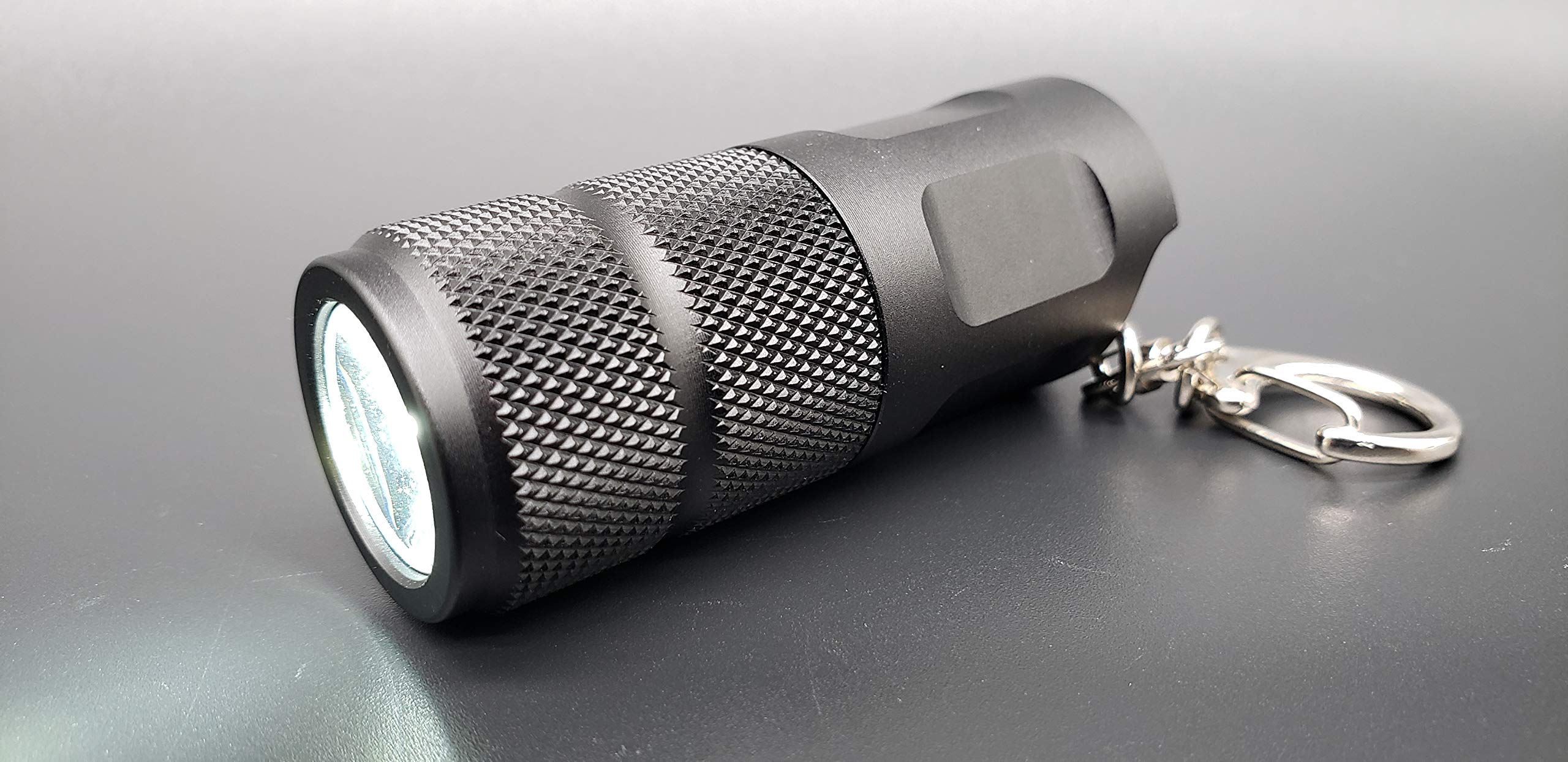 Vortex KC1 Outdoor Rotary Switch LED Aluminum Lithium Dry Battery EDC Light Weight Water Resistance high lumens Keychain Flashlight