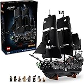 LEGO Icons Captain Jack Sparrow’s Pirate Ship Building Set for Adults, Ages 18+ - Room Decor for Office, Bedroom or Shelf - Collectible Black Pearl Ship for Pirates of The Caribbean Fans - 10365