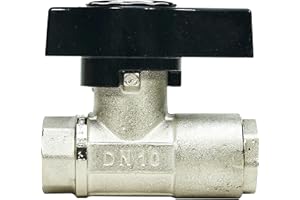 MTM Hydro Original DN10 Italian Brass Plated Ball Valve for Pressure Washing, Soft Washing and Industrial Applications