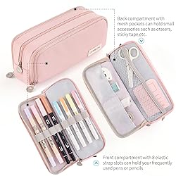 CICIMELON Large Capacity Pencil Case 3 Compartment