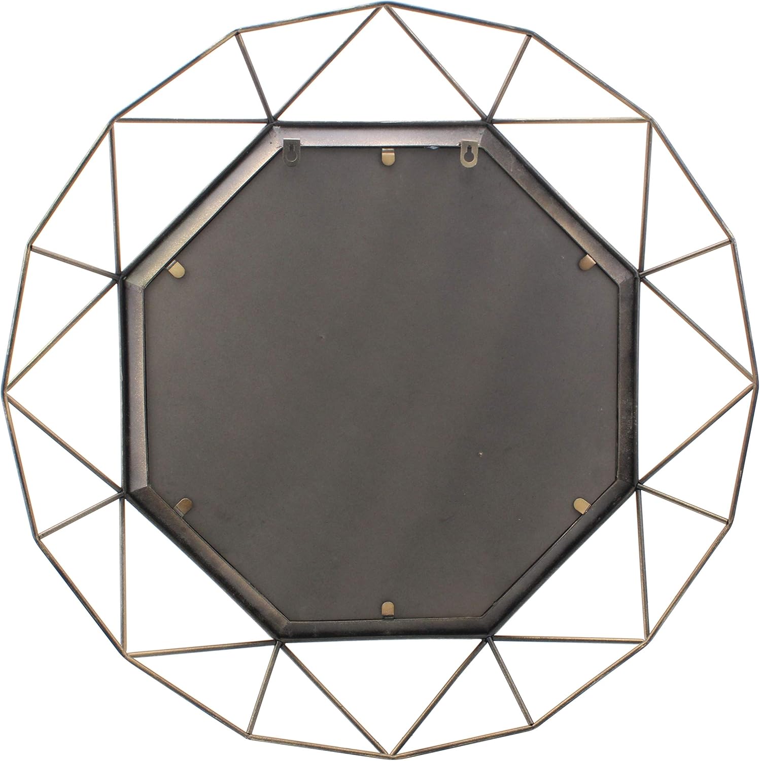 Stonebriar SB-6137A Gold Geometric Wall Mirror, 30 x 30: Home & Kitchen