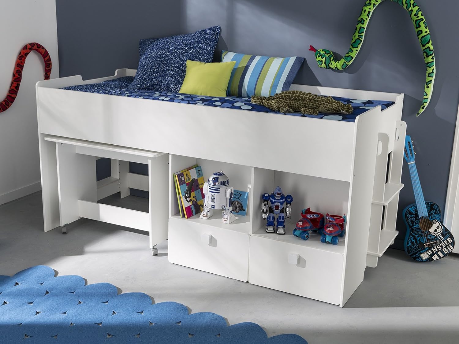 möbelando Nevera Cama de Texto de Dormir Combinado Litera ...