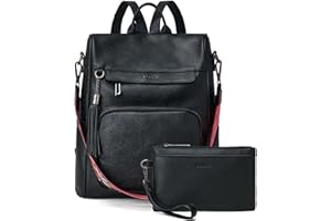 Shrrie Backpack Purse for Women PU Leather Anti-Theft Travel Backpack Purse Fashion Ladies Shoulder Bag with Tassel