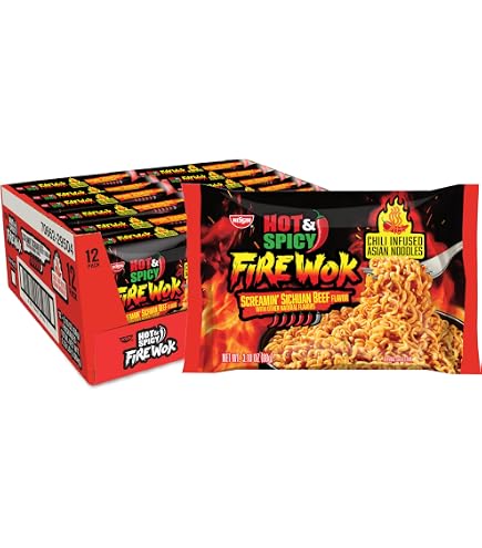Amazon.com : Nissin Fire Wok, Torched Teriyaki Chicken, Hot