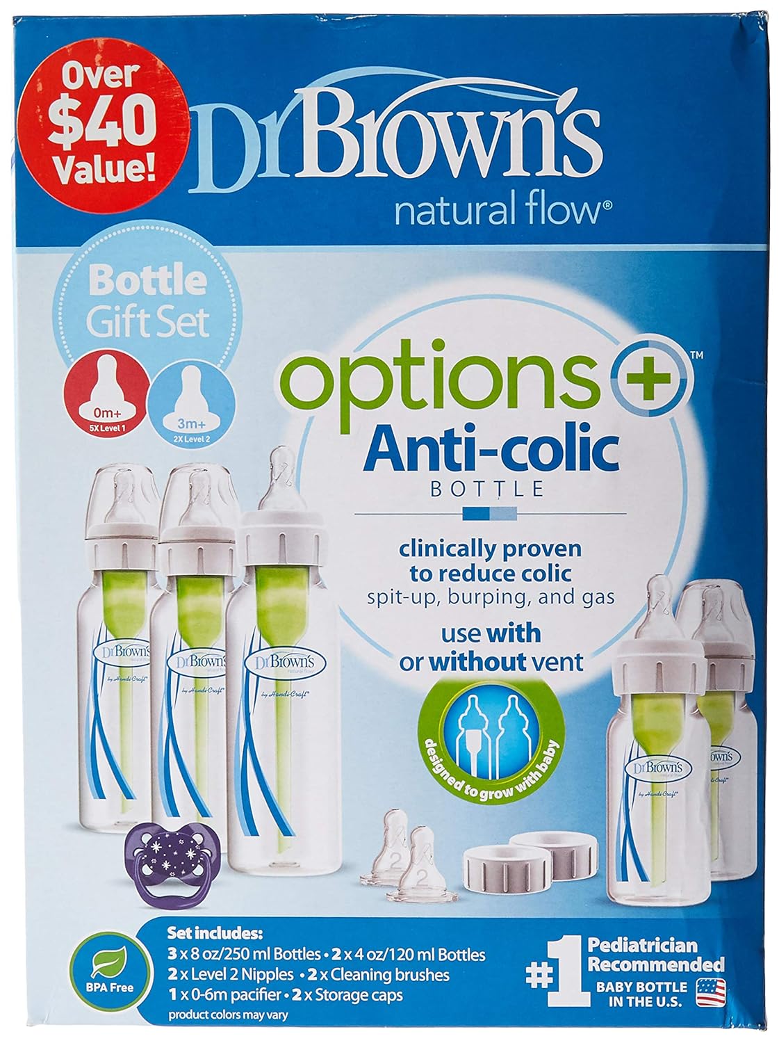 Dr. Brown's Options Narrow Baby Bottle Gift Set : Baby