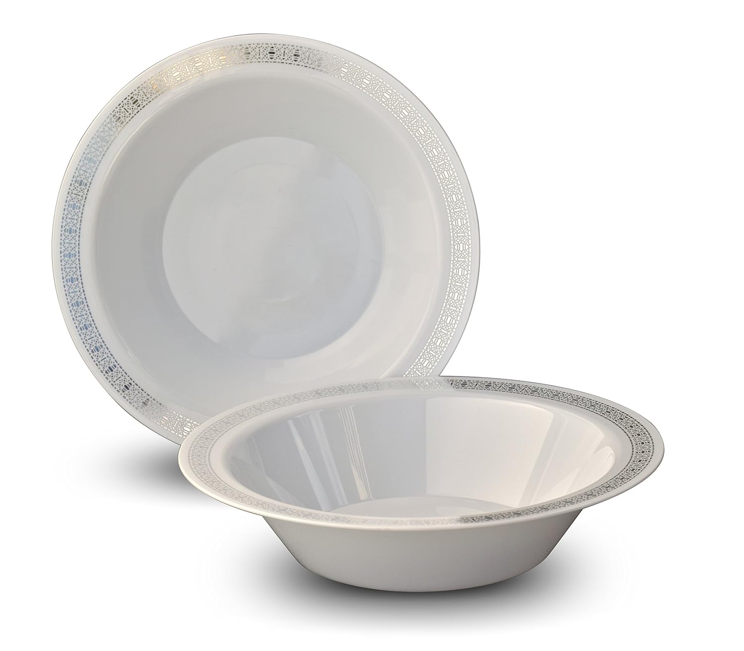 180mm Plastic Dessert Bowl White - Cater Mart