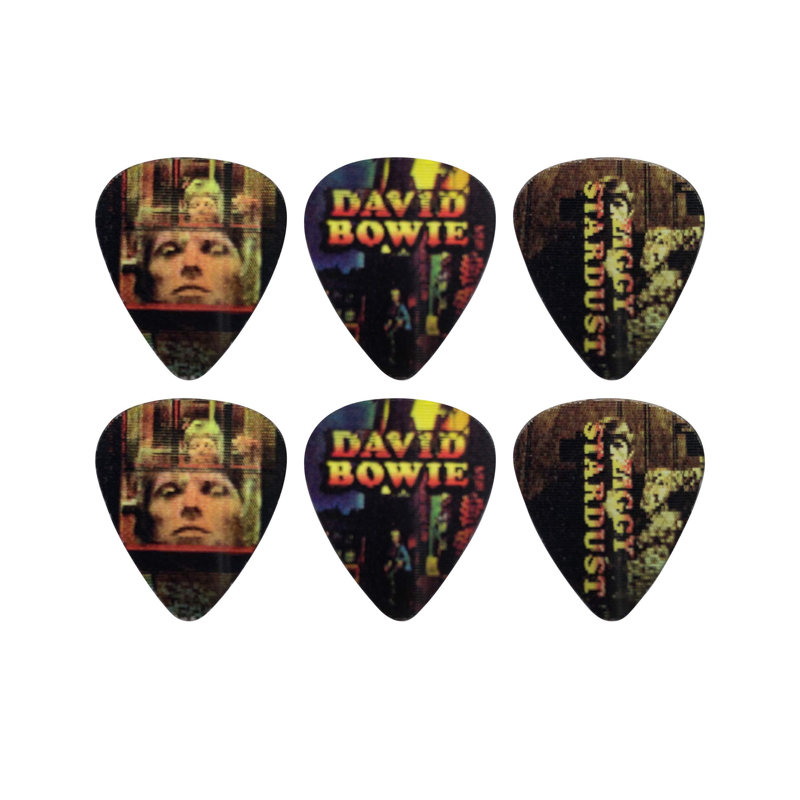 Perri's Leathers Ltd. LPM-DB1 - Motion Guitar Picks - David Bowie - Ziggy Stardust - Official Licensed Product - 6 Pack - MADE in CANADA.