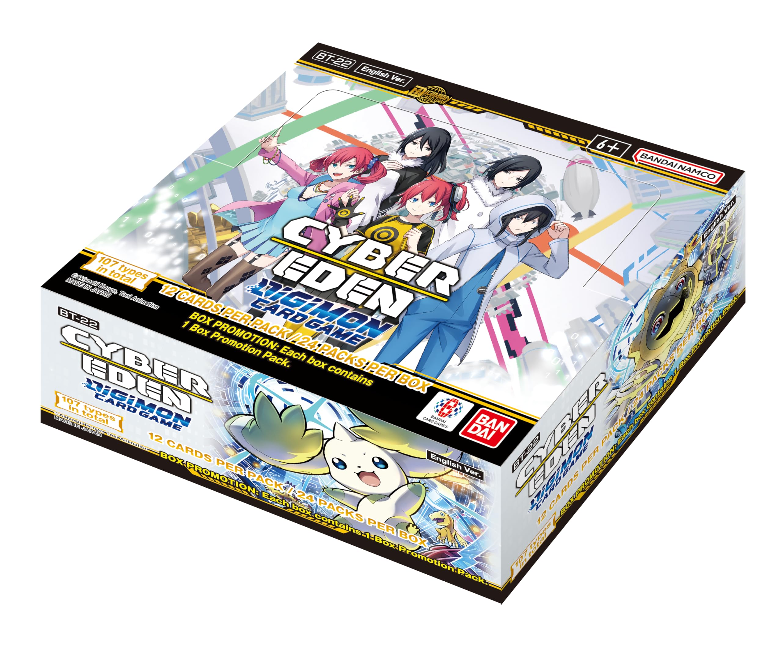 Bandai | Digimon Card Game: Booster Set - Cyber Eden (BT-22) | Trading Card Booster Display | Ages 6+ | 2 Players | 20-30 Minutes Playing Time