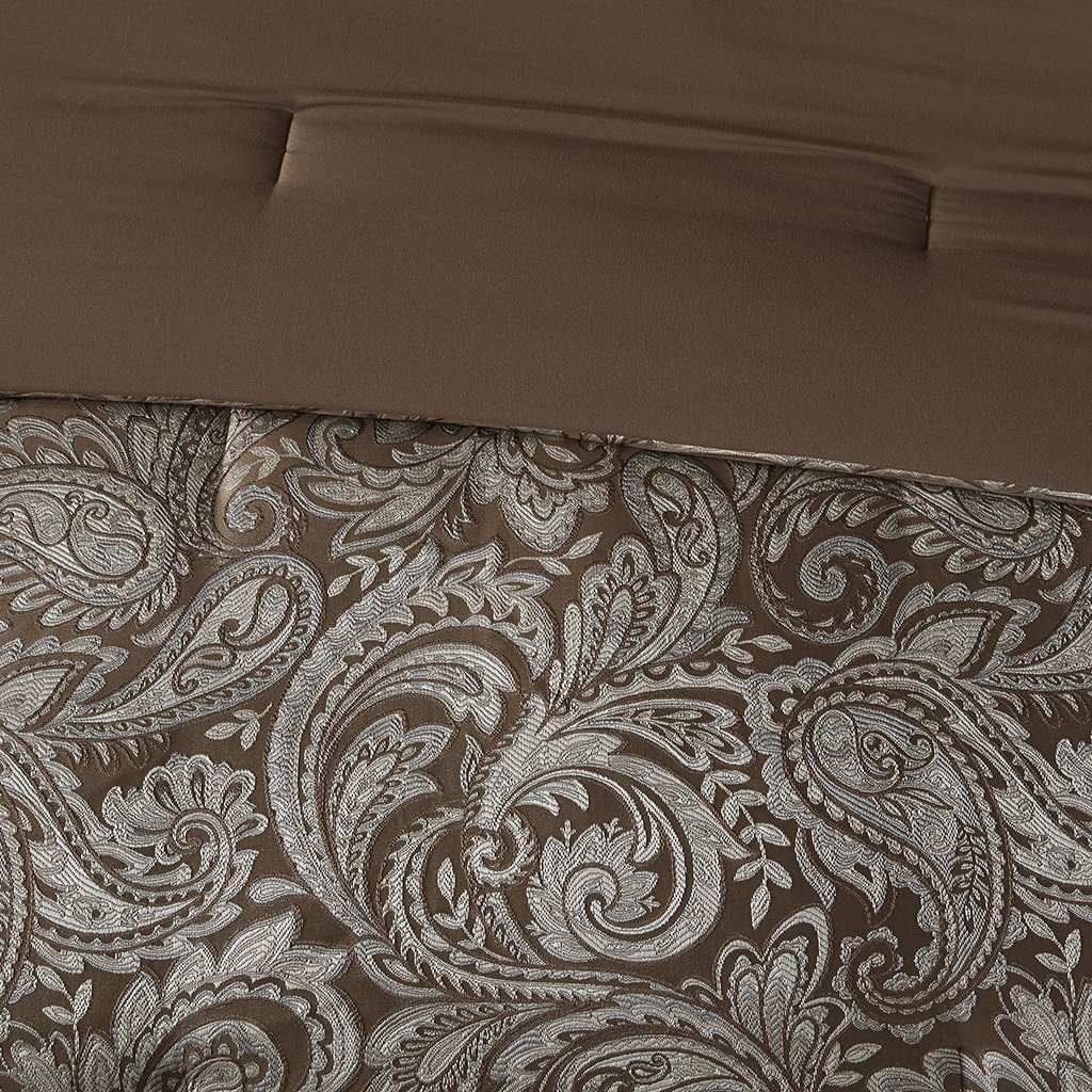 Madison Park Aubrey King Size Bed Comforter Set Bed In A Bag Blue