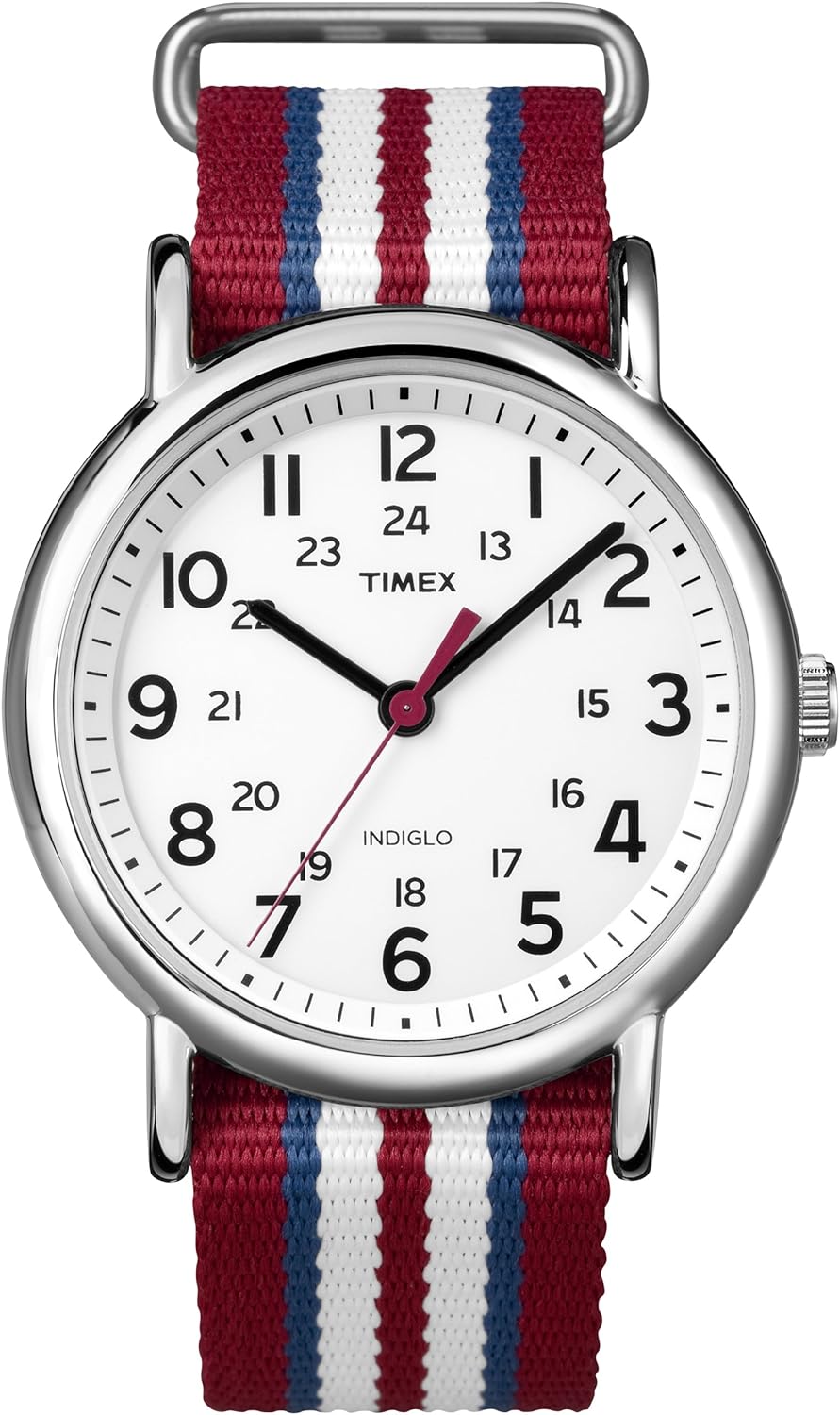 Buy Timex Weekender Indiglo Analog White Dial Unisex Watch T2N746 Online at Low Prices in