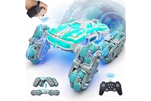 Coplus 8WD Gesture Sensing RC Stunt Car, Cool Toys for Ages 8-13 Boys with Spray&Light, Hand Remote Control Double-Sided Cars Climbing, Top Kids Christmas Birthday Gifts for 9 10 11 12 14 year old Boy