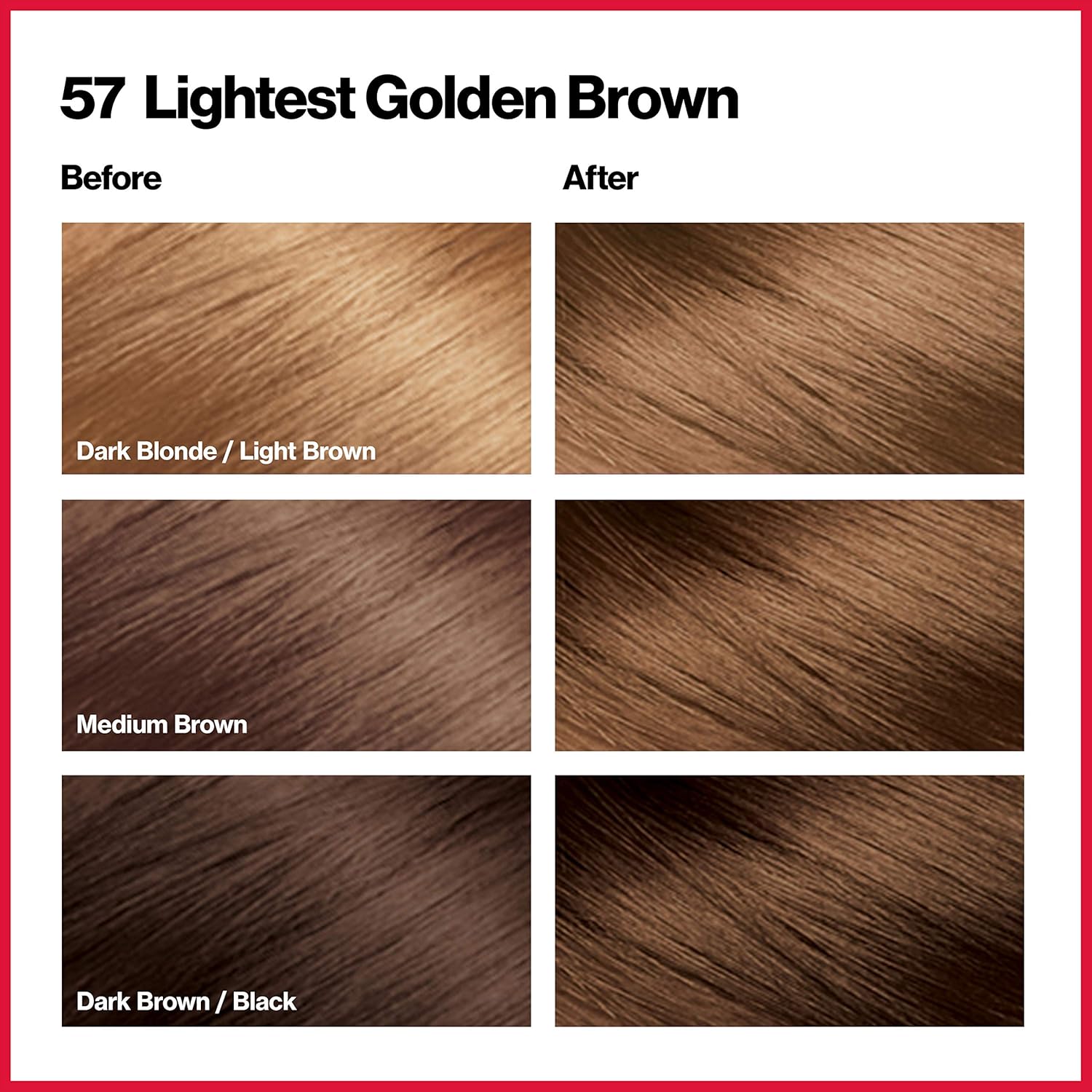 Revlon Colorsilk Beautiful Hair Color, 57 Lightest Golden Brown - Image 3