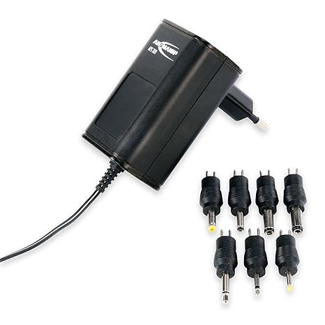 ANSMANN APS 300 Universal Stecker Netzteil 12V inkl. 7 verschiedende Adapter Stecker - Netzstecker bis max. 300mA - Netzadapt