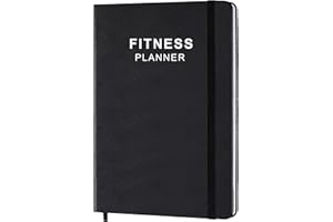 GETVOW Fitness Planner Workout Planner for Woman and Man, Fitness Planner for Women & Men A5 Hardcover Workout JournalPlanner to Track Weight Loss, GYM, Bodybuilding Progress Daily Health & Wellness