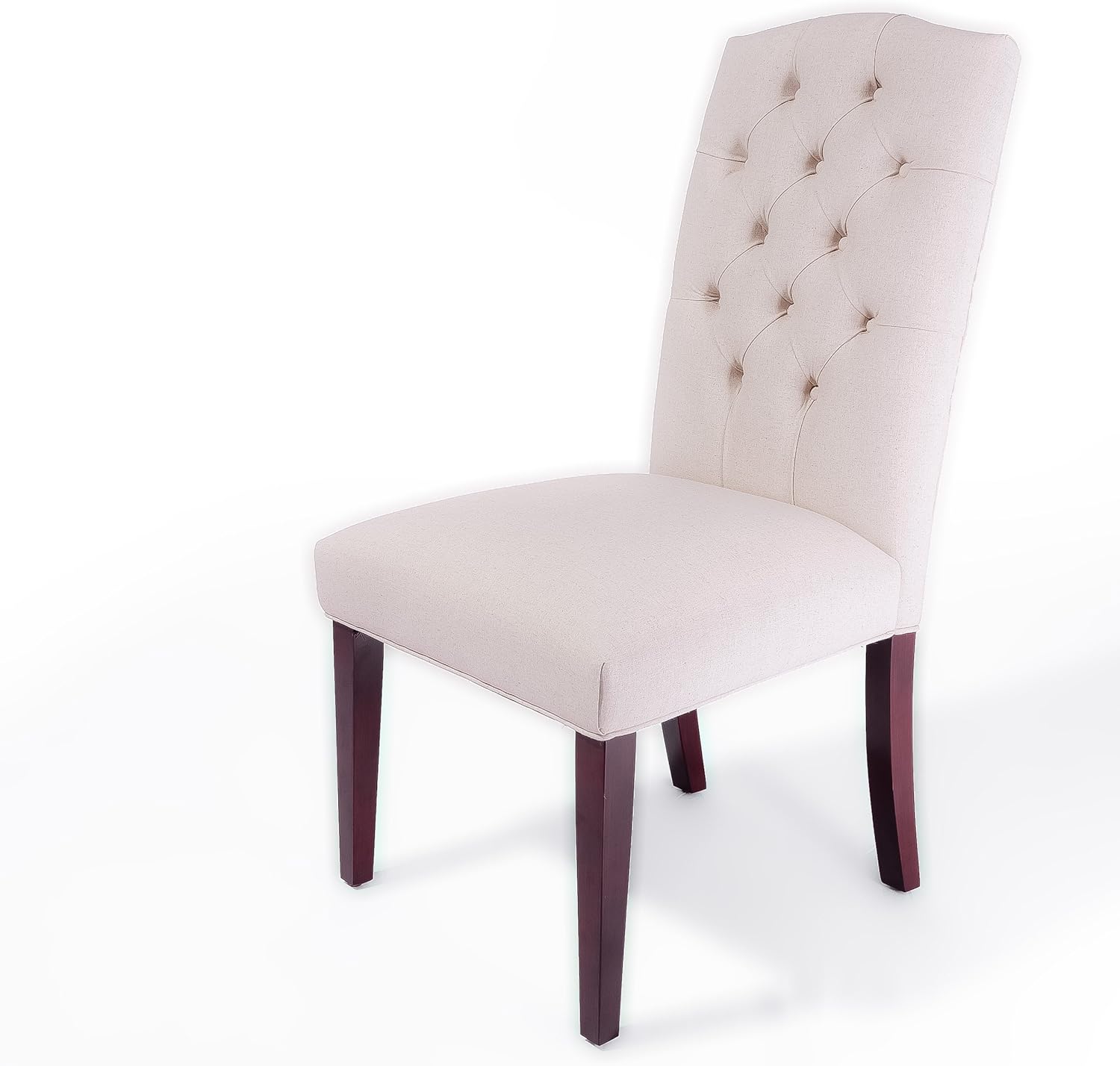 Best  Selling Crown Top Ivory Dining Chair, 2-Pack