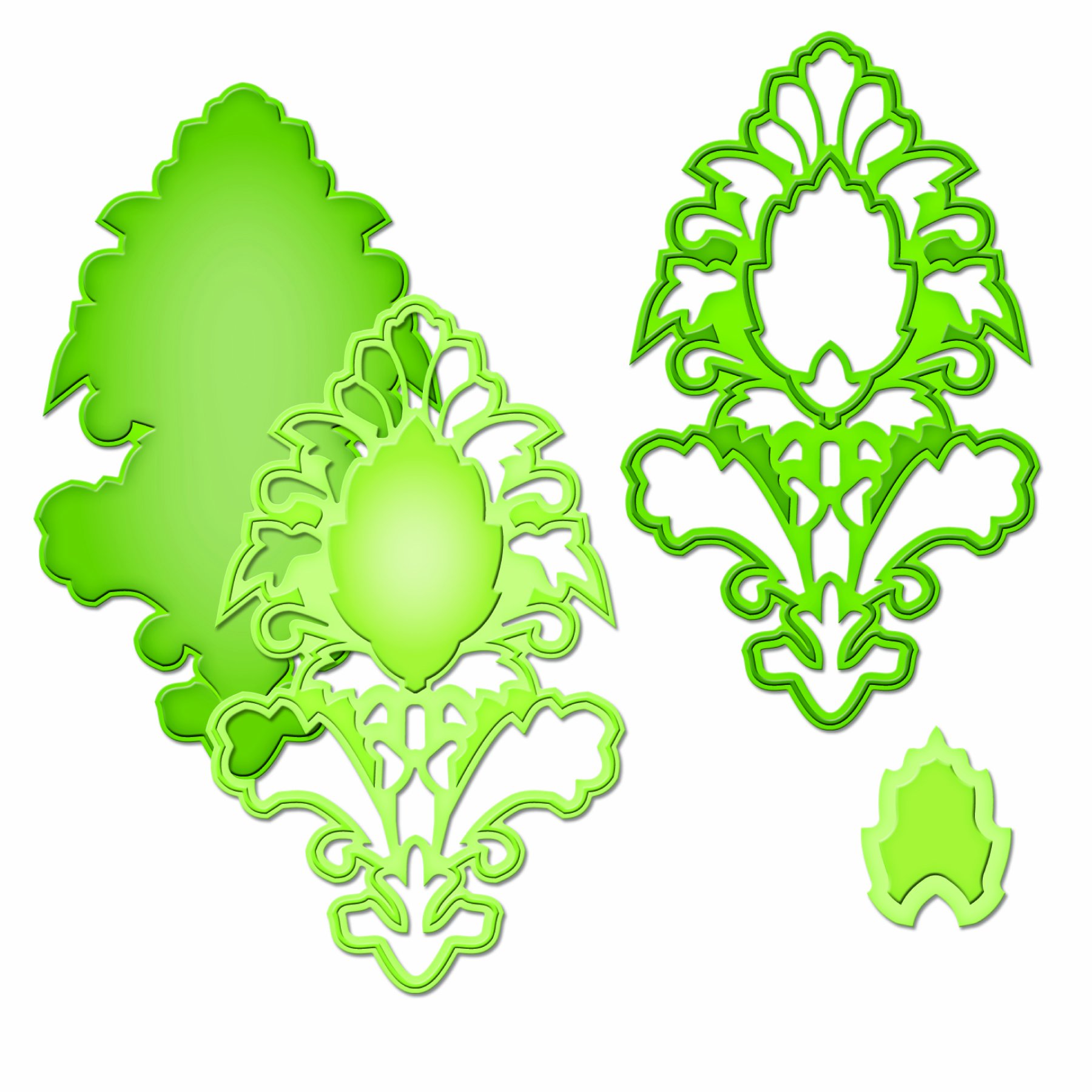 D-Lites Spellbinder Paper Arts Medallion Six Die Template