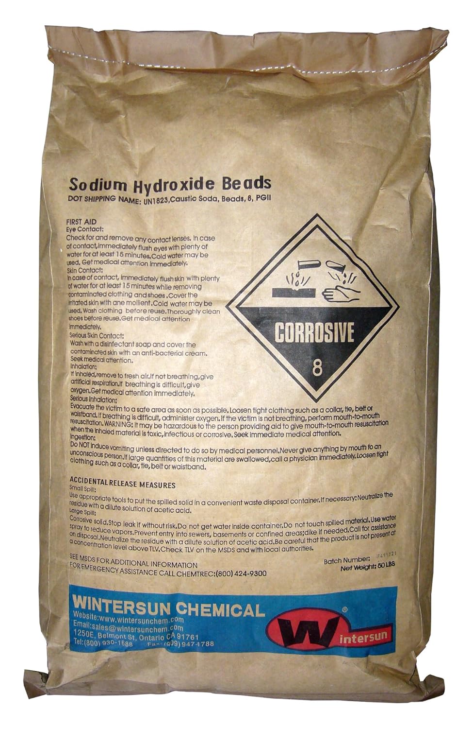 Sodium Hydroxide (Caustic soda) [NaOH] [CAS_310732] 99+, Beads