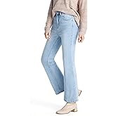 Prettyleaf Women's 24" Extra Short Stretch Bootcut Jeans High Waisted Curvy Flare Denim Pants, Light Blue, X-Small