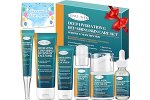 GOWLAVER Skin Care Set for Teens Womens,Anti-Aging Deeply Hydrates Repairs Skincare Gift Set for All Skin,Facial Skin Care Products Routine Kit Christmas Beauty Gift Set for Women Stocking Stuffers