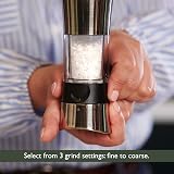 Cole & Mason Horsham Chrome Salt Mill 154mm Adjustable Ceramic Grind Mechanism view 3