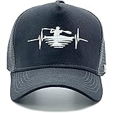 NVJUI JUFOPL Kayak Trucker Hat, Adjustable Boating Embroidered Cap, Snapback Hats for Men Women Black