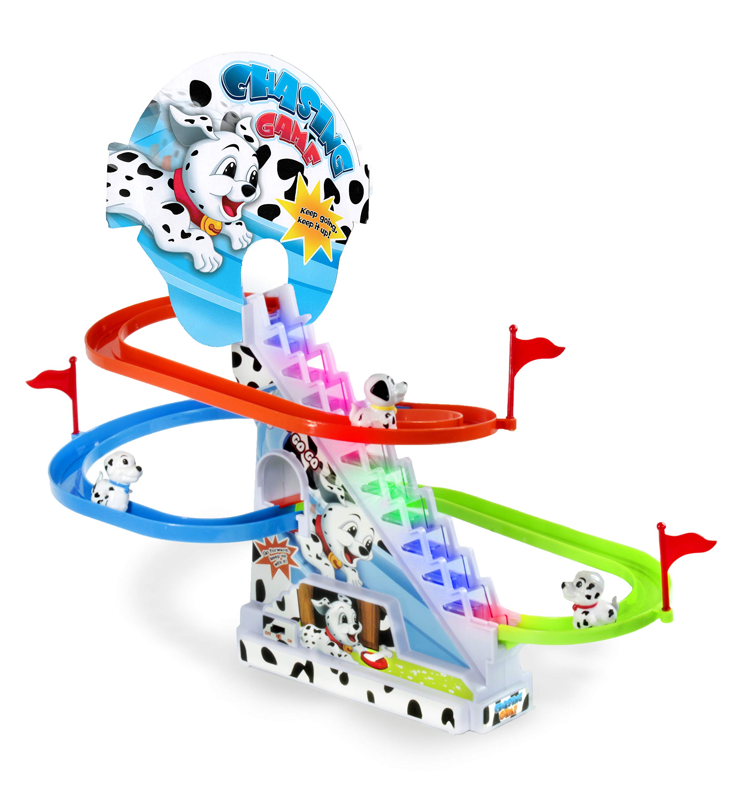 Haktoys Dalmatian Slide Toy Set: Sliding Stair
