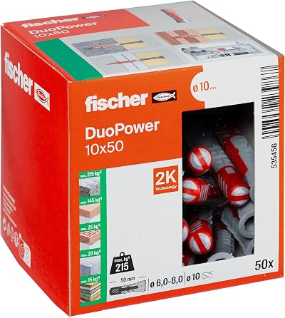 fischer DuoPower 10 x 50 Universal Plug 50 pcs